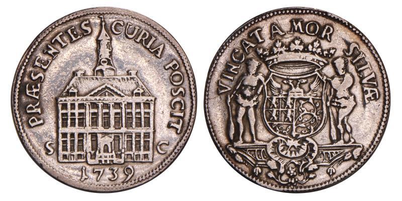 Nederland. Den Bosch. 1739. Enkele Stadhuispenning.
