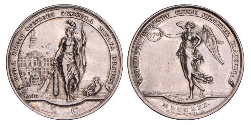 Nederland. Den Bosch. 1770. Dubbele Stadhuispenning.