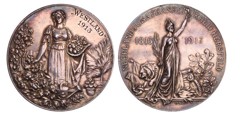Nederland. 1913. Eeuwfeest Nederland onafhankelijk. Door van Kempen en Zonen.