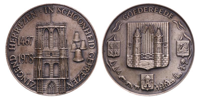 Nederland. Goedereede. 1978. Herdenking 1467-1978. Klokkentoren.