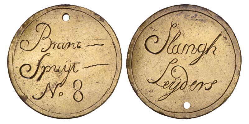 Nederland. z.j. Brandspuit penning, No. 56 Pompers.