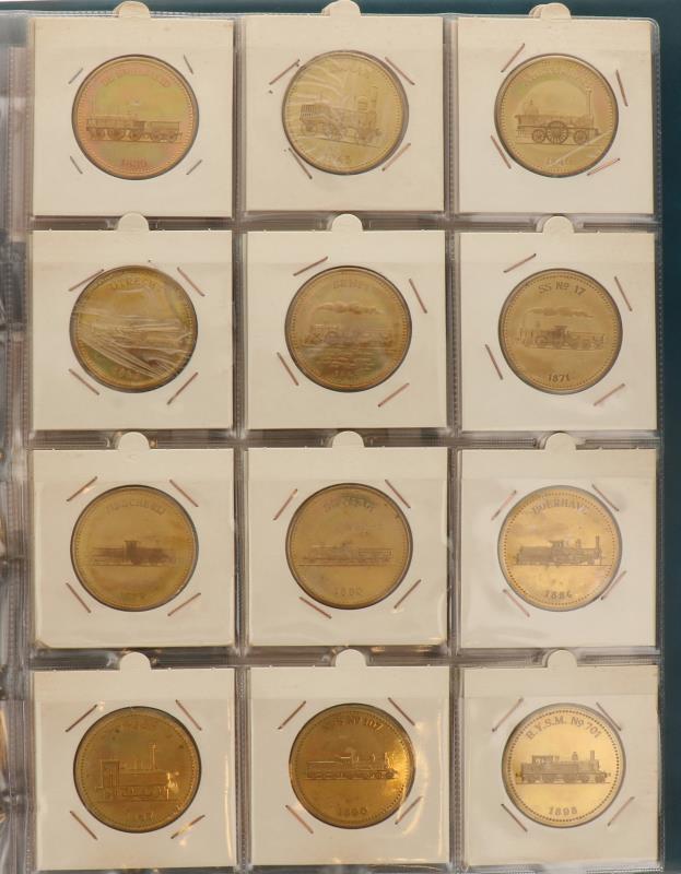 Nederland. 1989. Album met serie "150 jaar spoorwegen" in brons. (45).