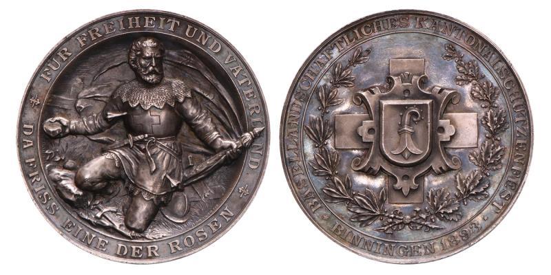 Zwitserland. 1893. Basel, schuttersfeest. Door Homberg.