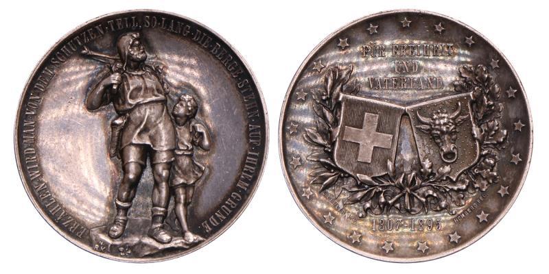 Zwitserland. Uri. 1895. Schützenmedaille. 