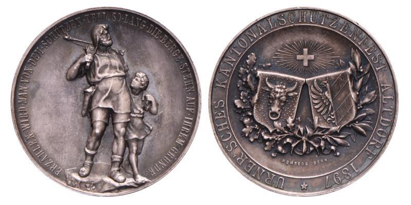 Zwitserland. 1897. Uri, Altdorf. Schuttersfeest.