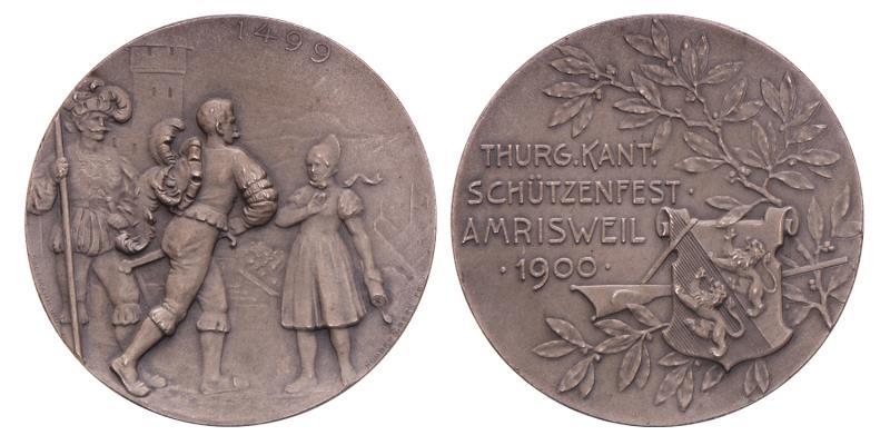 Zwitserland. 1900. Thurgau, Amrisweil. Schuttersfeest. Door Homberg, Bern.