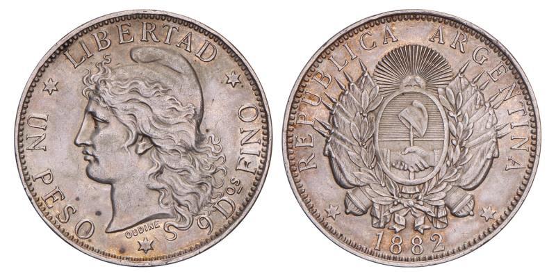 Argentina. Republic. Peso. 1882.