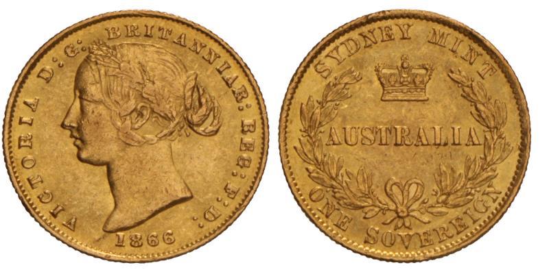 Australia. Victoria. Sovereign. 1866.