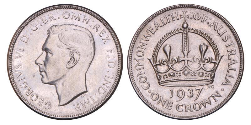 Australia. Crown. 1937.