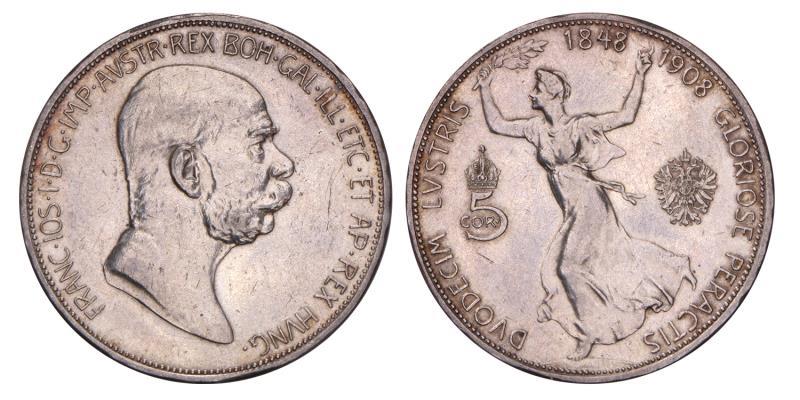 Austria. Franz Joseph I. 5 Corona. 1908.