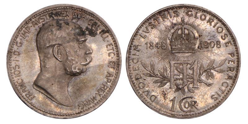 Austria. Franz Joseph I. Corona. 1908.