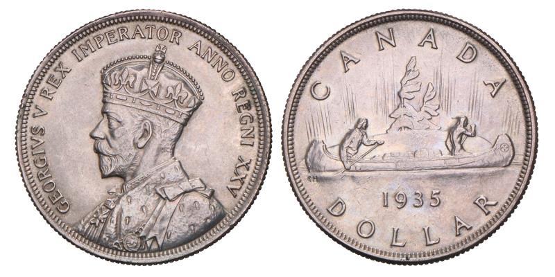 Canada. Dollar. 1935.