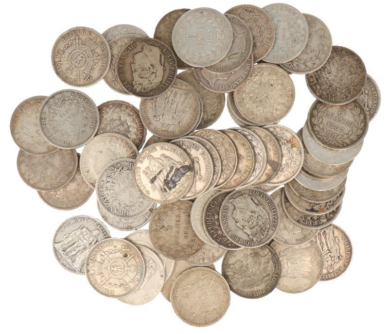 France. Lot (64) 5 Francs.