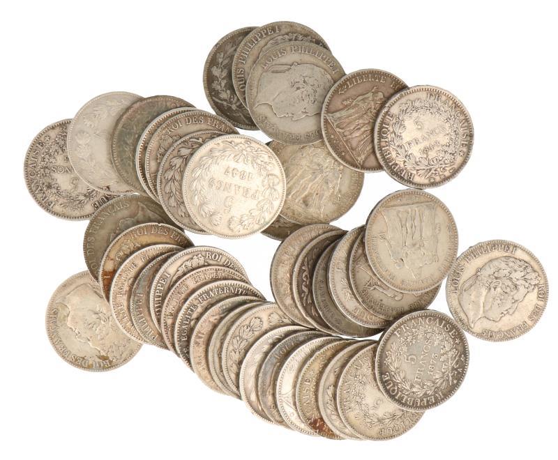 France. Lot (39) 5 Francs.