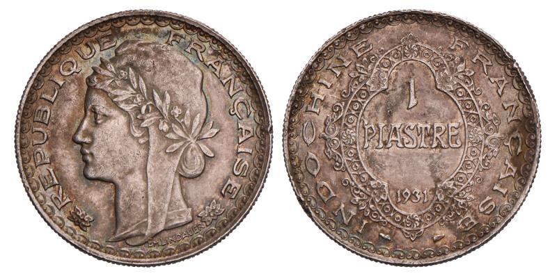 French Indo-China. Piastre. 1931.