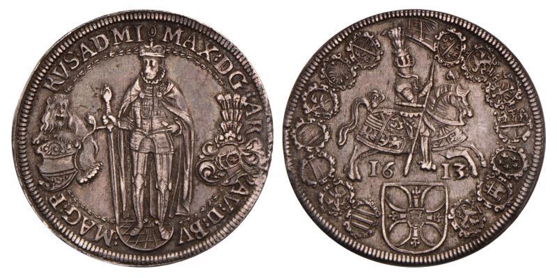 Germany. Deutscher Orden. Maximilian I. Thaler. 1613.
