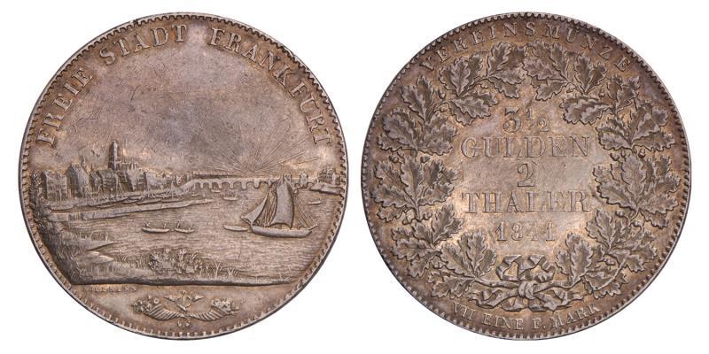 Germany. Frankfurt. 2 Thaler. 1841.