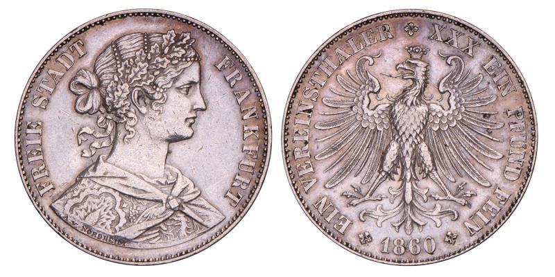 Germany. Frankfurt. Thaler. 1860.