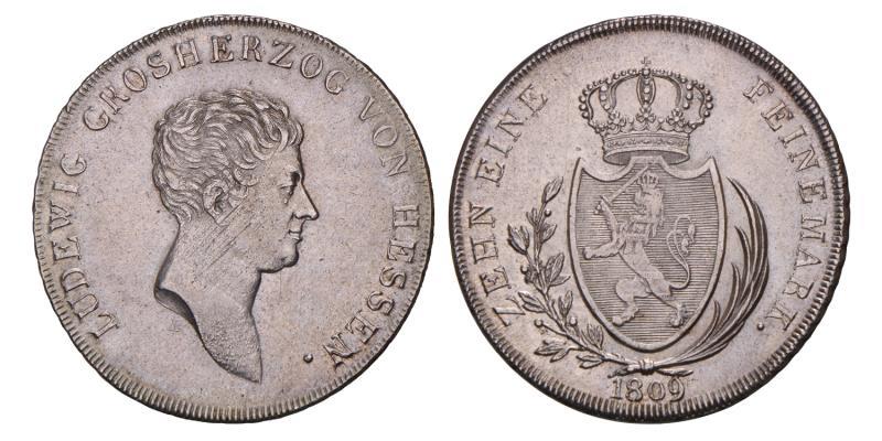 Germany. Hessen-Darmstadt. Ludewig. Thaler. 1809.