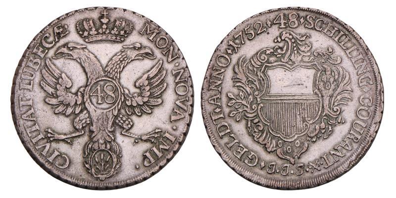 Germany. Lübeck. 48 Shilling. 1752.