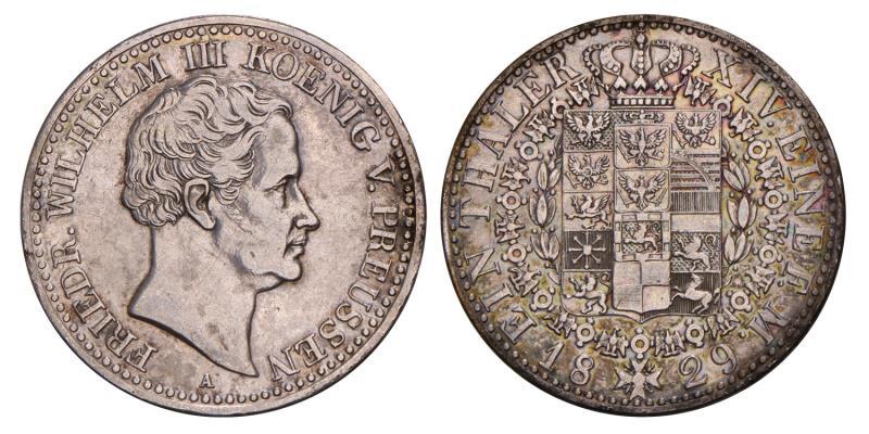 Germany. Prussia. Friedrich Wilhelm III. Thaler. 1829 A.