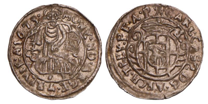 Germany. Trier. Petermänchen. 1673.