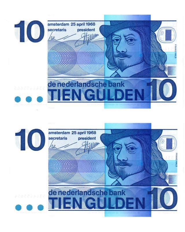 Nederland. 10 gulden. Bankbiljet. Type 1968. Frans Hals - UNC.