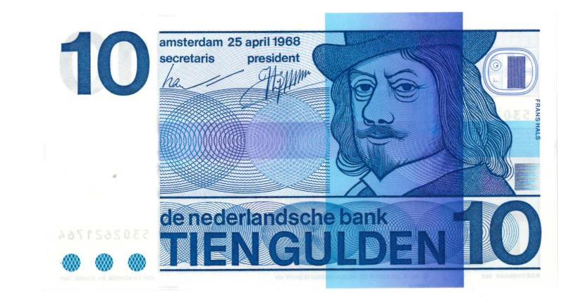 Nederland. 10 gulden. Bankbiljet. Type 1968. Frans Hals - UNC.