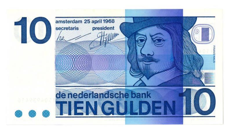 Nederland. 10 gulden. Bankbiljet. Type 1968. Frans Hals - UNC.
