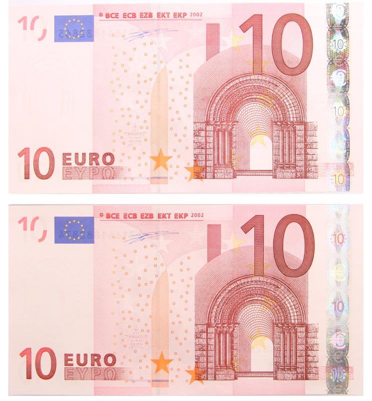 Nederland. 10 euro. Bankbiljet. Type 2002. - UNC.