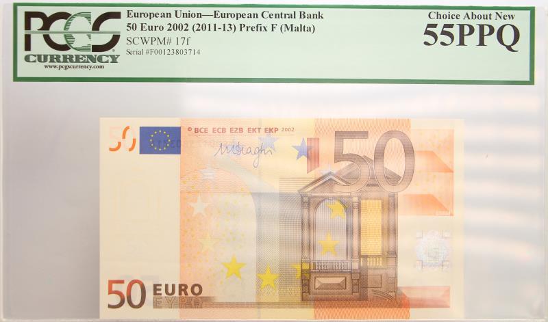 Nederland. 50 euro. Bankbiljet. Type 2002. - Nagenoeg UNC.
