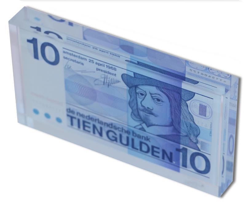 Nederland. 10 gulden. Plexiglas. Type 1968. Frans Hals - UNC.