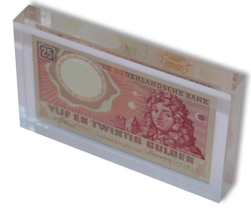 Nederland. 25 gulden. Plexiglas. Type 1955. Huygens -.