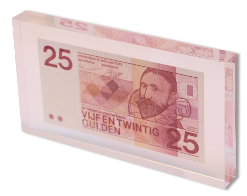 Nederland. 25 gulden. Plexiglas. Type 1971. Sweelinck -.