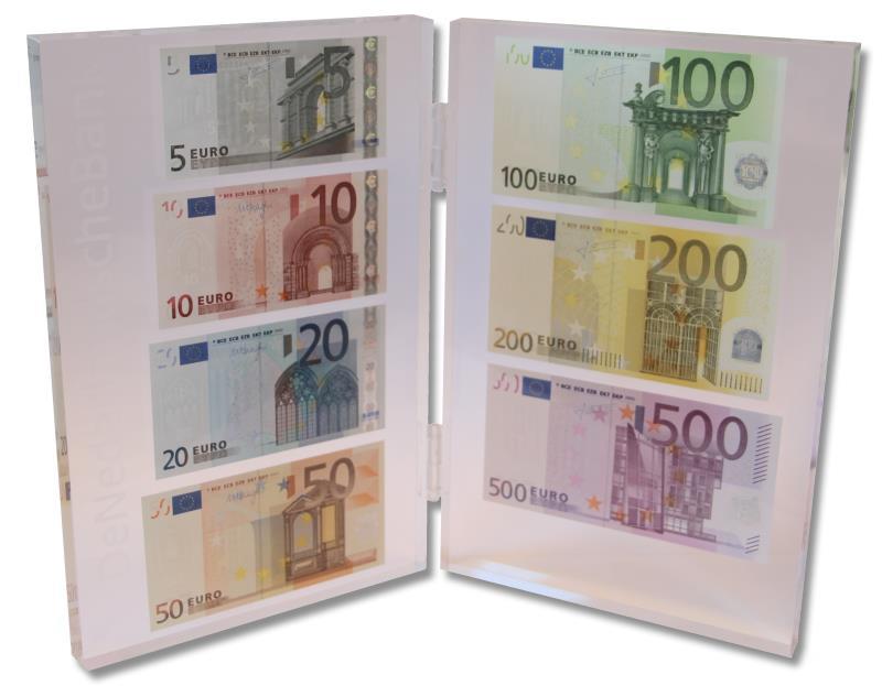Nederland. 5-500 euro. Plexiglas. - UNC.