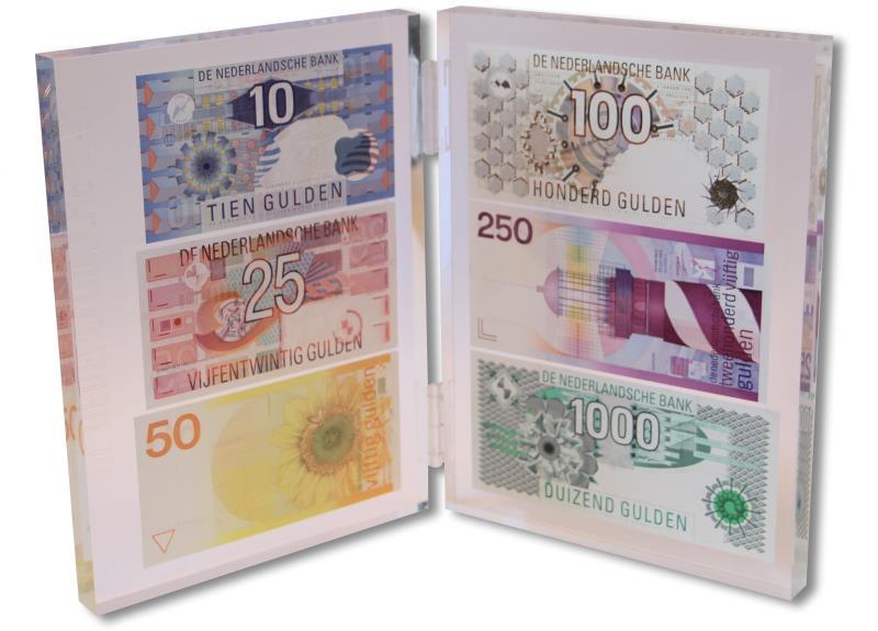 Nederland. 10-1000 gulden. Plexiglas. - UNC.