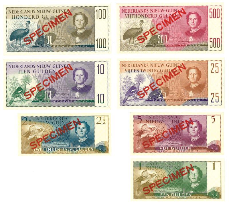 Nieuw-Guinea. 1-500 gulden. Bankbiljet. Type 1954. - UNC.
