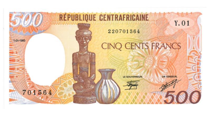 Central African Republic. Francs. Bankbiljet. 1985. - UNC.