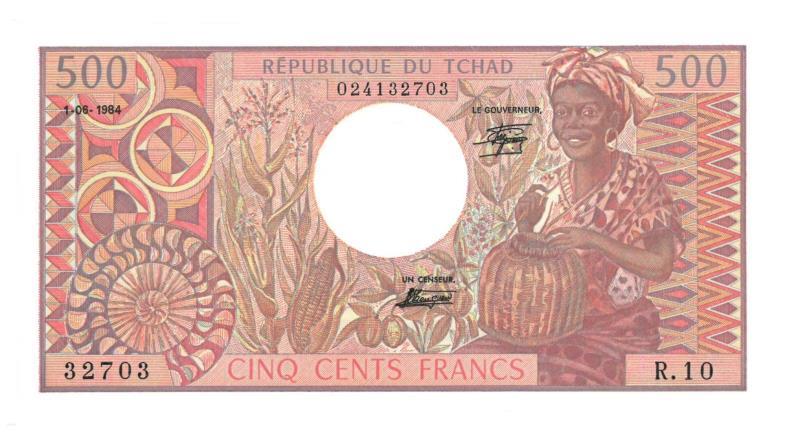 Chad. Francs. Bankbiljet. 1984. - UNC.