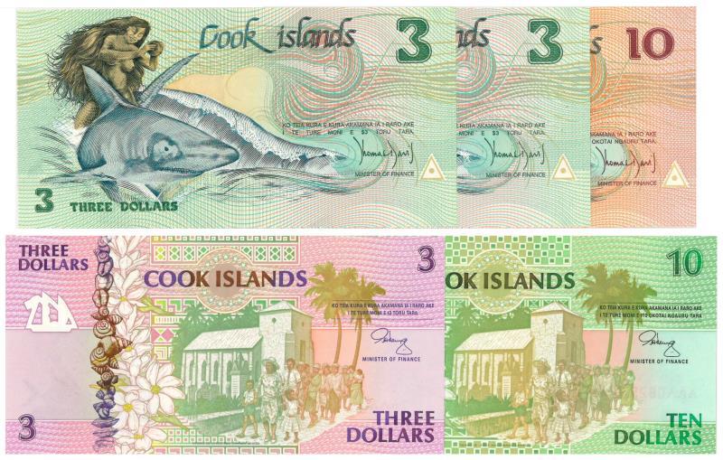 Cook Islands. Dollars. Bankbiljet. 1987. - UNC.