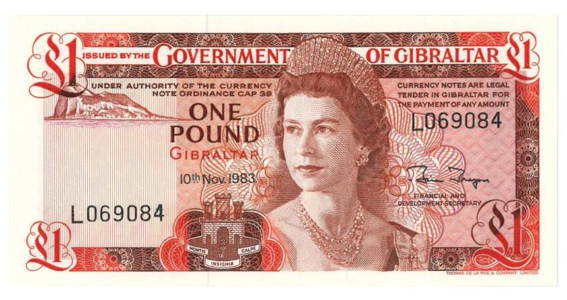 Gibraltar. Pounds. Bankbiljet. 1983. - UNC.