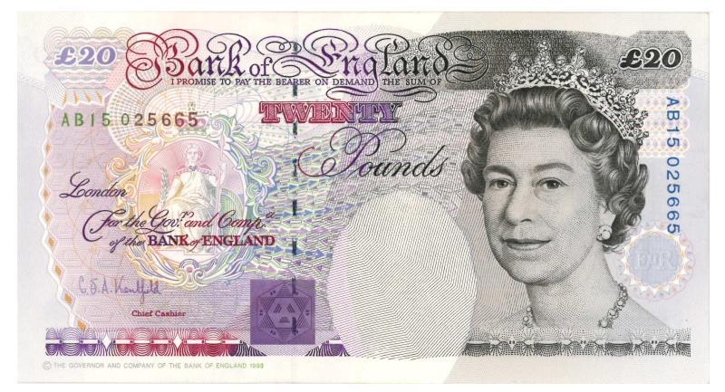 Great Britain. Pounds. Bankbiljet. 1993. - UNC.