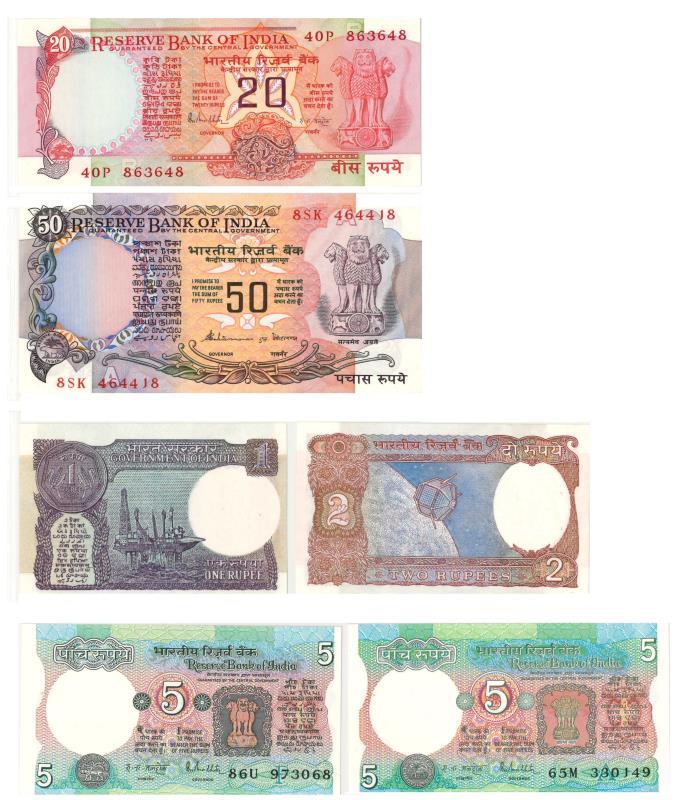 India. Rupees. Bankbiljet. - UNC.