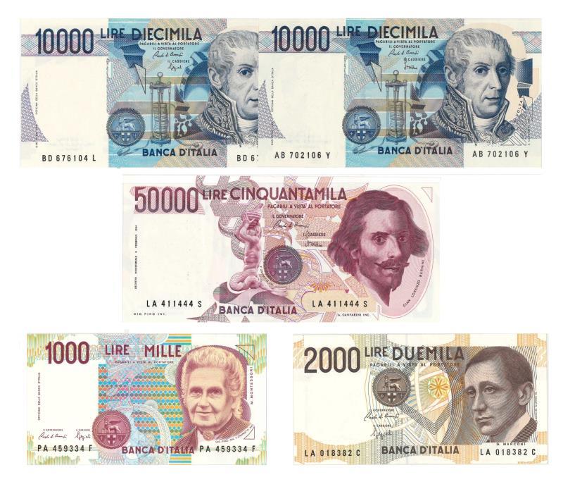 Italy. Lire. Bankbiljet. 1984, 1990. - UNC.