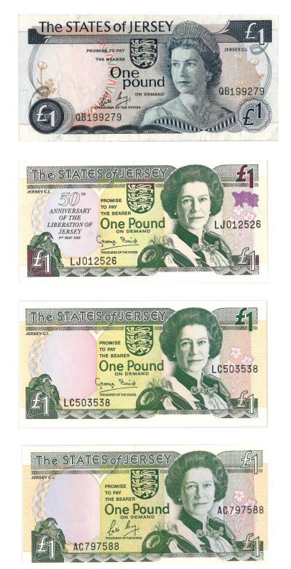 Jersey. Pounds. Bankbiljet. 1988. - UNC.