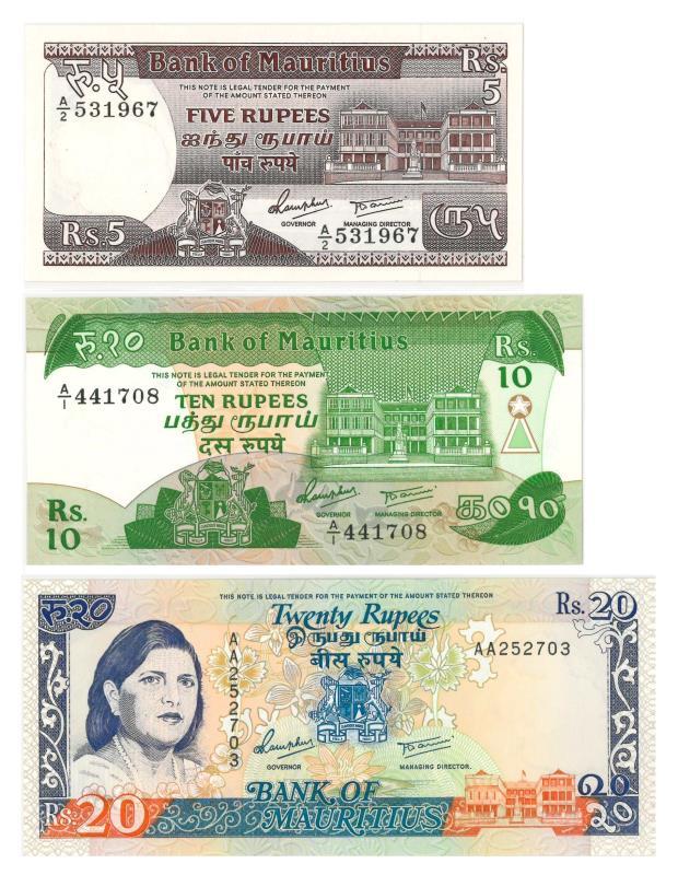 Mauritius. Rupees. Bankbiljet. 1985-1991. - UNC.