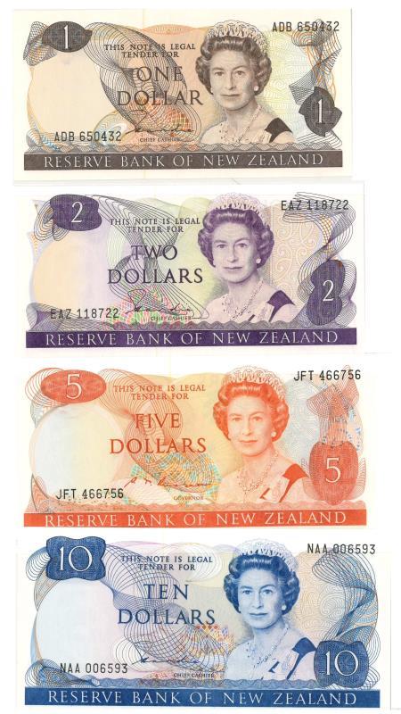 New Zealand. Dollars. Bankbiljet. 1981-1992. - UNC.