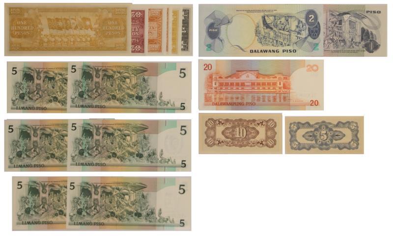 Philippines. Pesos. Bankbiljet. 1986-1991, 1995. - UNC.