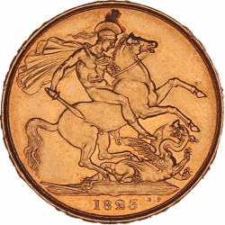 Great Britain. George IV. 2 Pounds. 1823.
