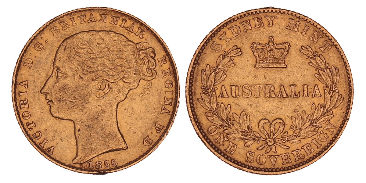 Australia. Victoria. Sovereign. 1855.